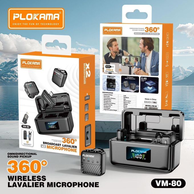 Double microphone cravate PLOKAMA VM-80