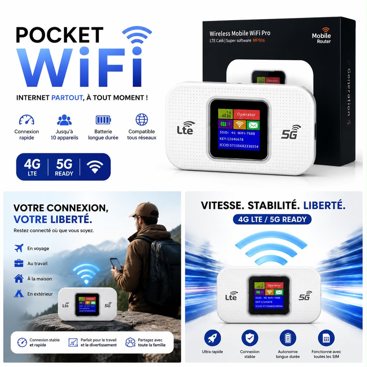 Wifi portable universel