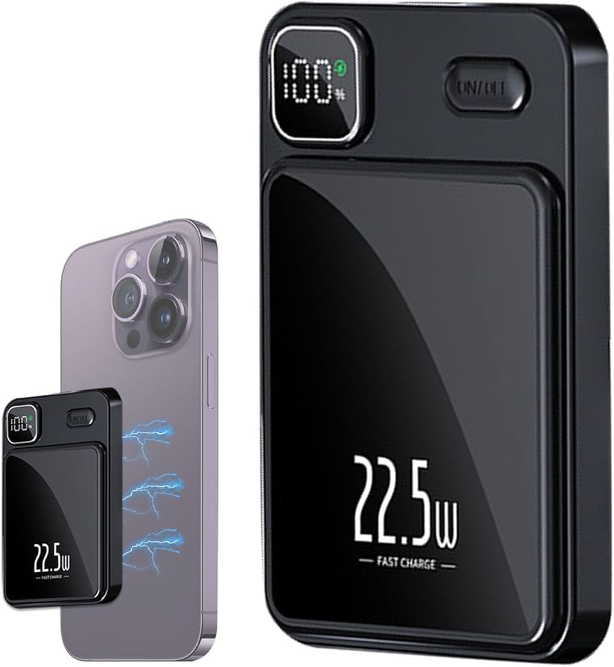 Batterie Externe Sans Fil Magnétique 10000mAh