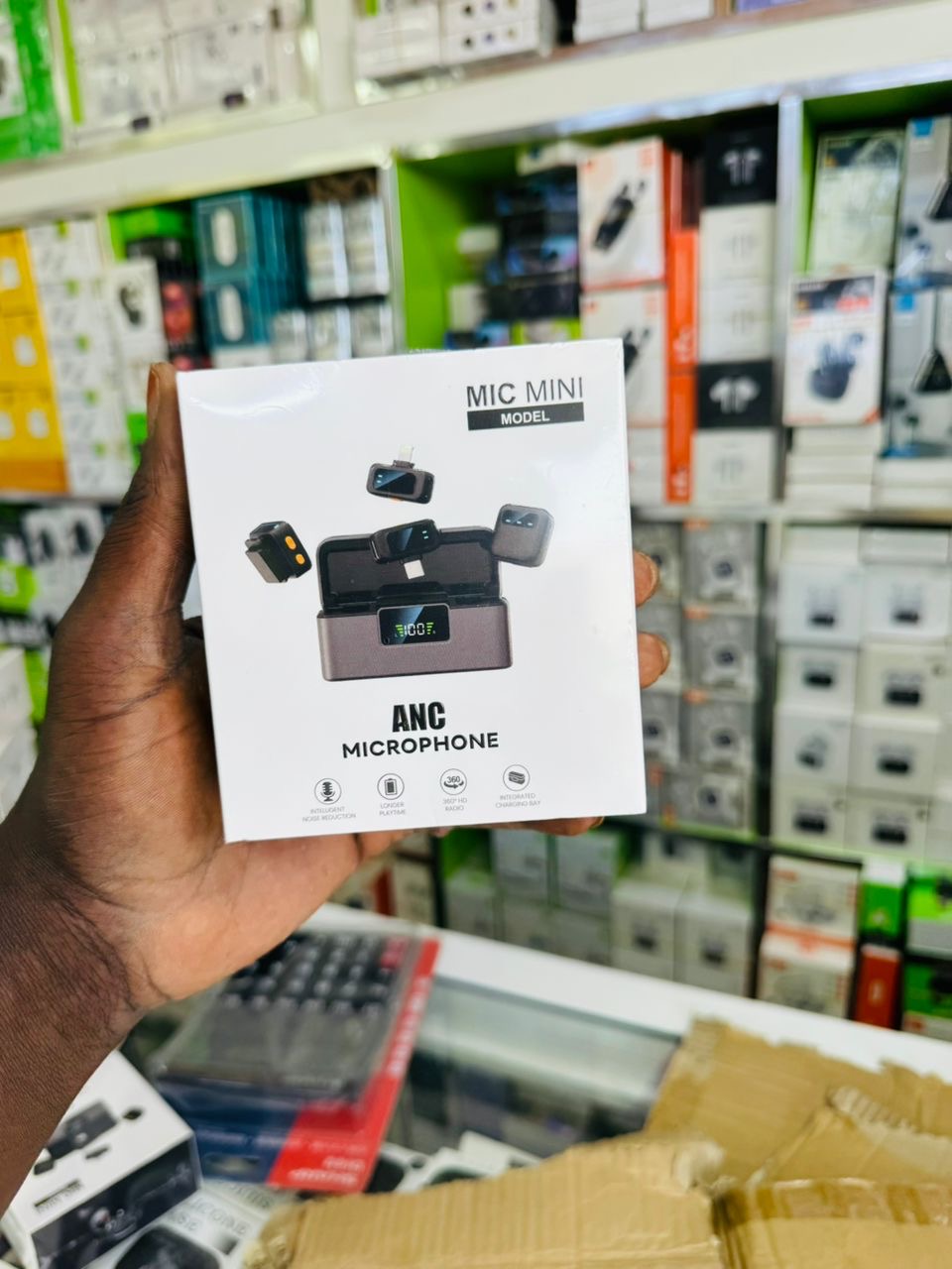 Microphone mini sans Fil Reduction du bruit ANC