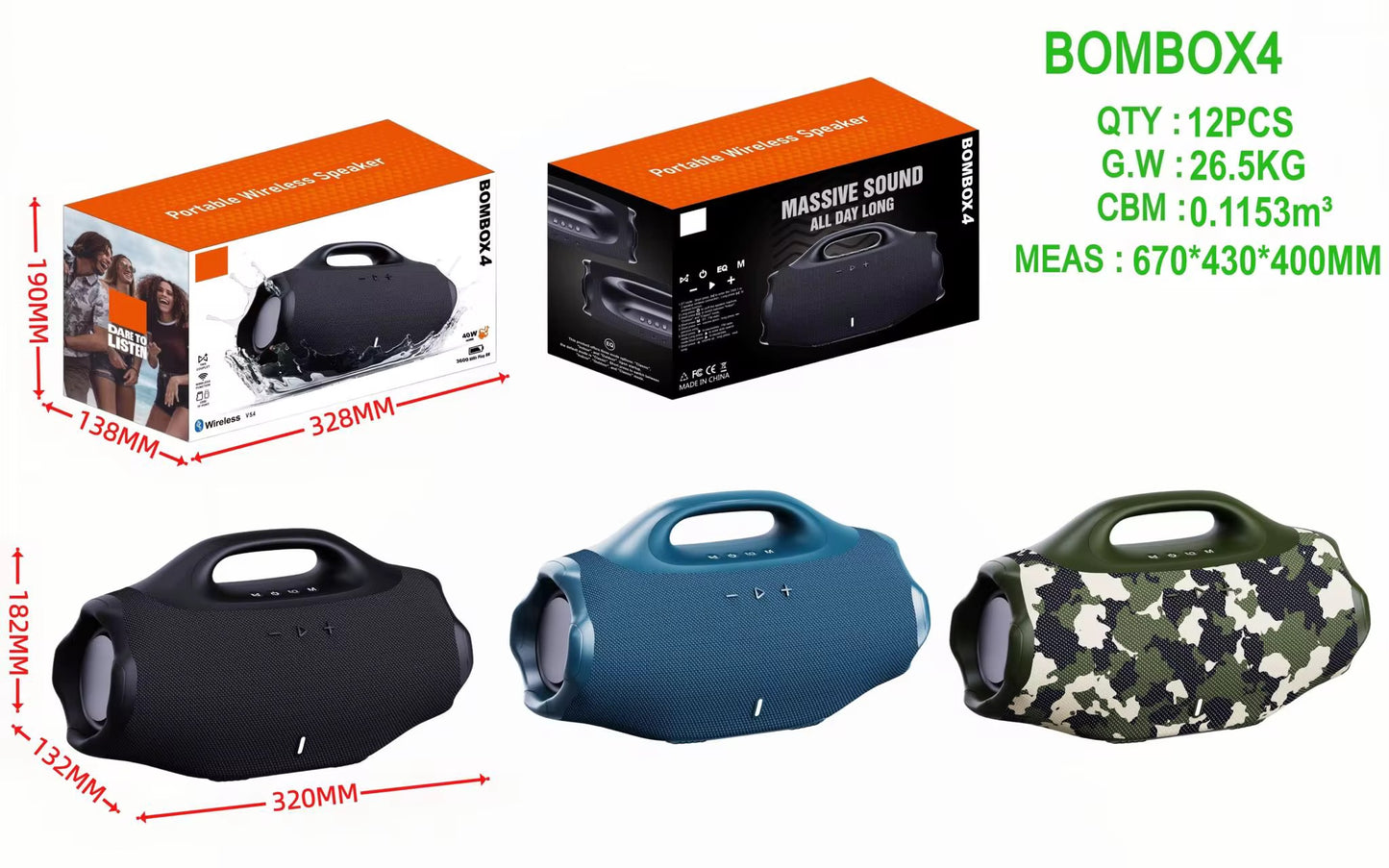 Enceinte Sans Fil Boombox 4