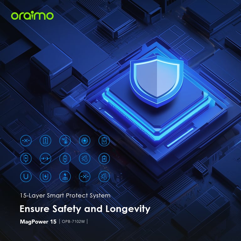 Batterie Externe Magnétique Oraimo MagPower 15 (10000mAh)