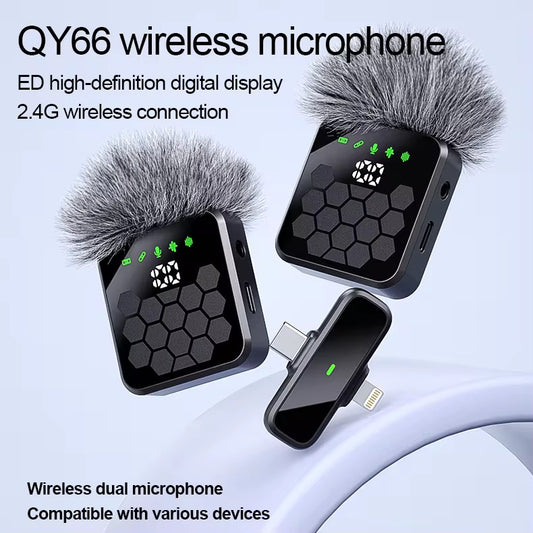 Microphone cravate sans fil double F15-2