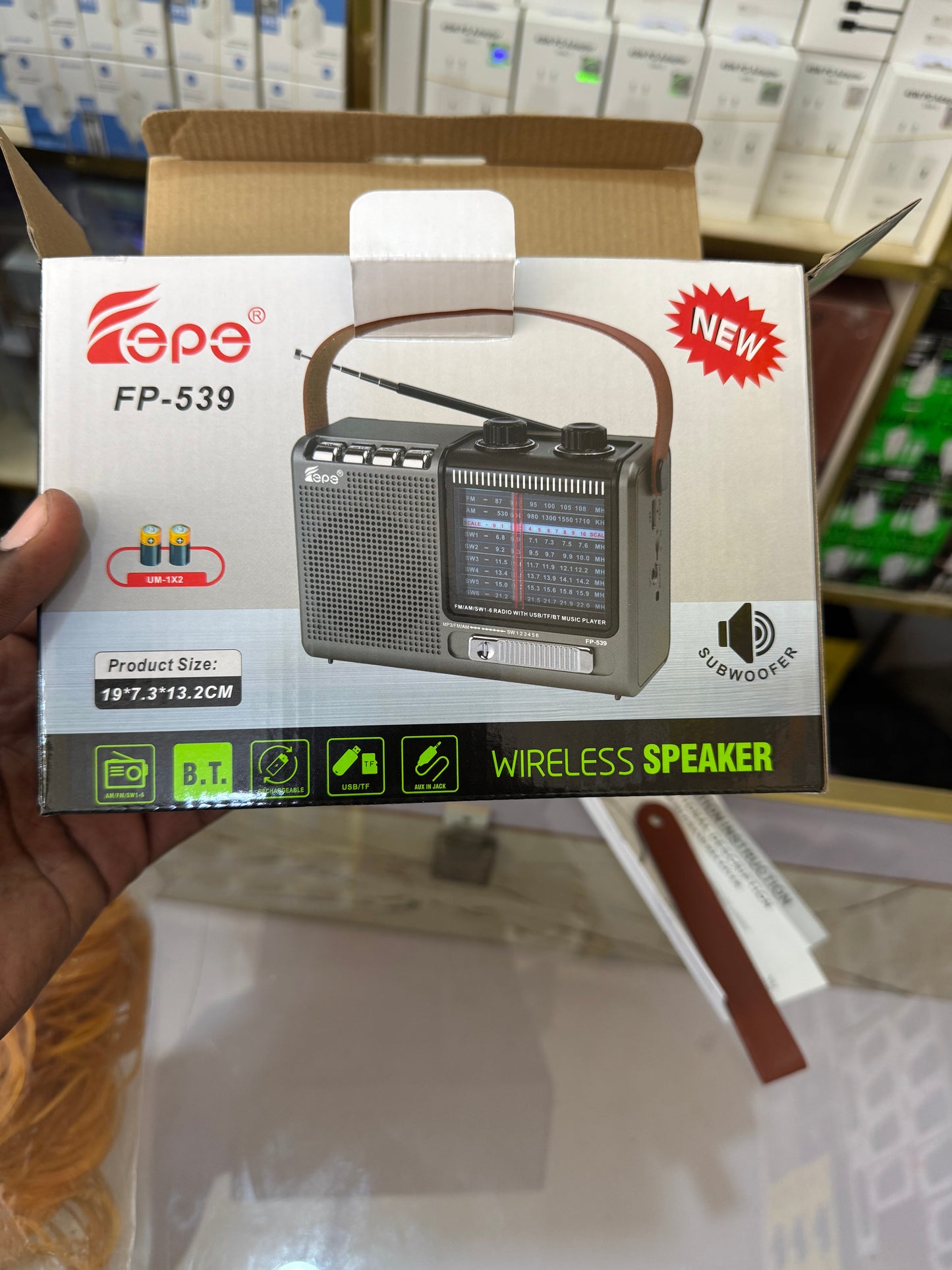 Radio Rétro & Enceinte Sans Fil Fepe FP-539