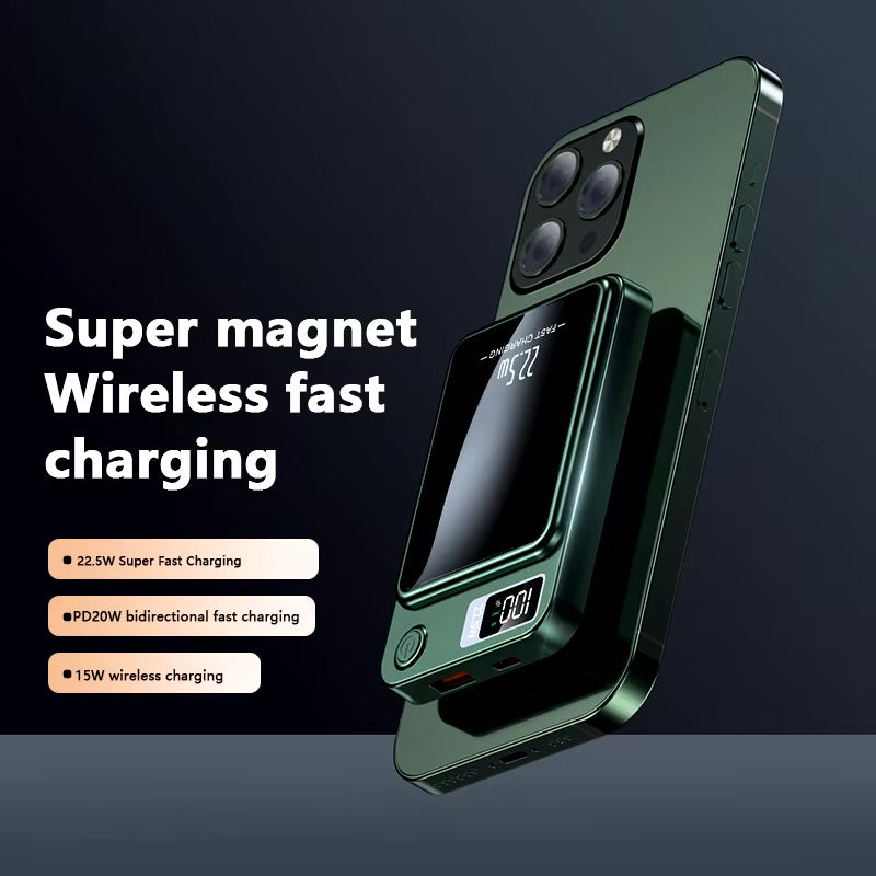 Batterie Externe Sans Fil Magnétique 10000mAh