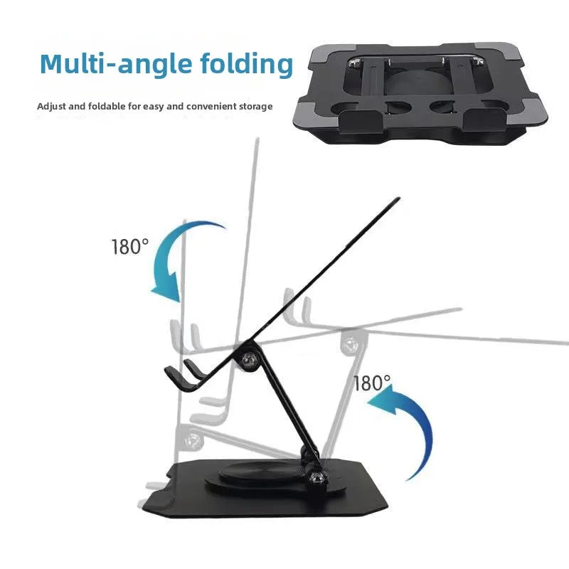 Support ordinateur métallique pliable rotatif à 360°
