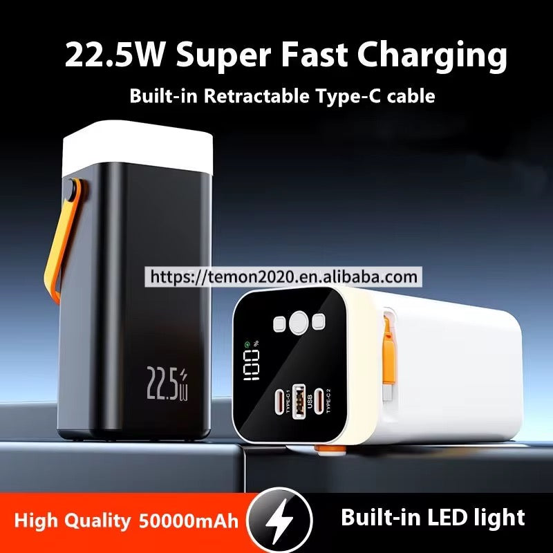 Batterie Externe Haute Capacité SPACEX SP-510 | 50 000 mAh & Charge Super Rapide 22.5W