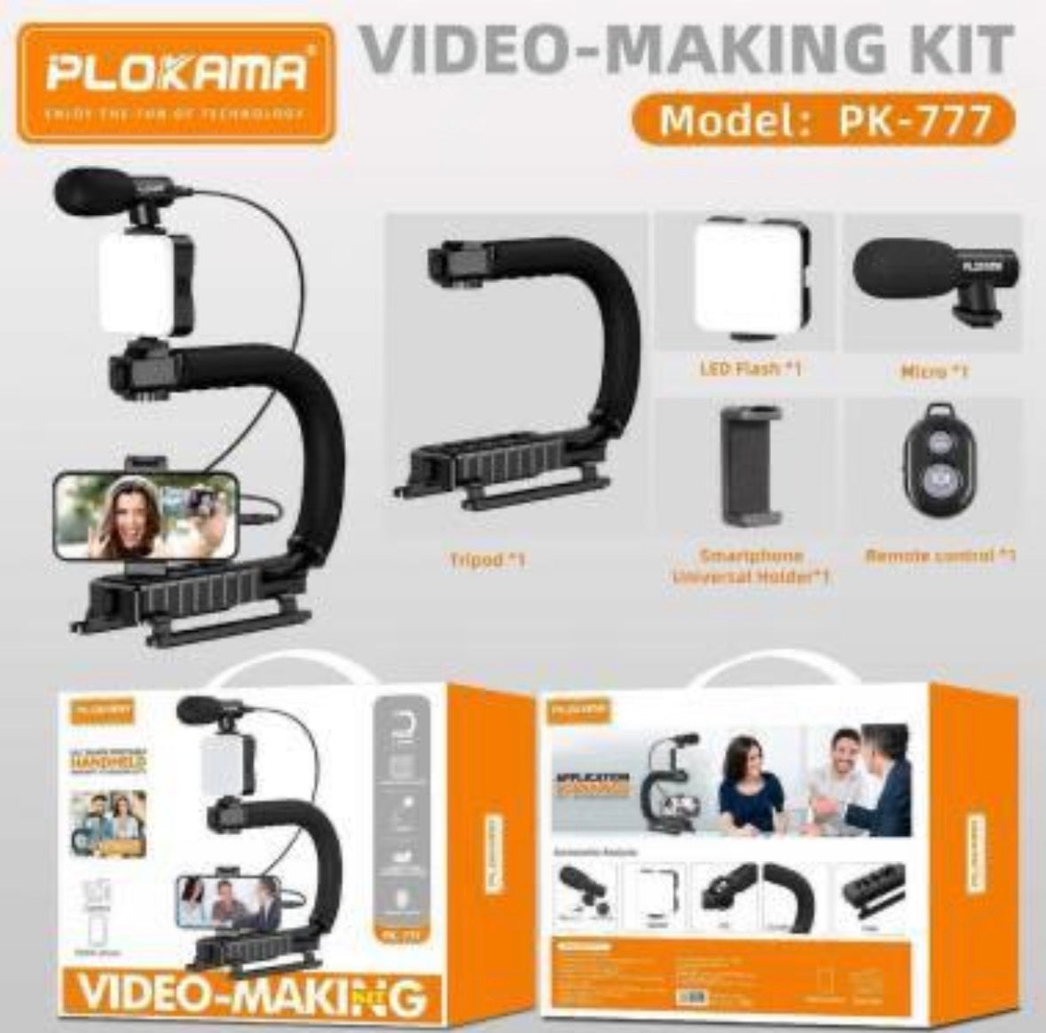 Kit de vlogging PK-777