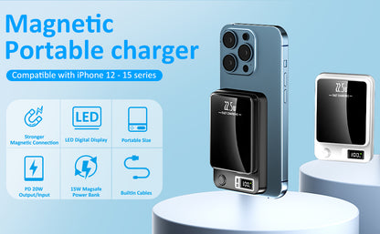 Batterie Externe Sans Fil Magnétique 10000mAh
