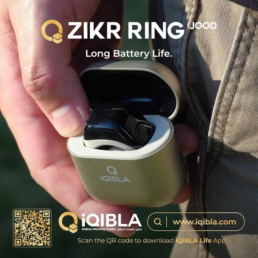 Bague iQIBLA Zikr Ring avec Boîtier