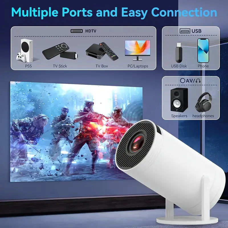 Projecteur Multimédia 4K TV avec console