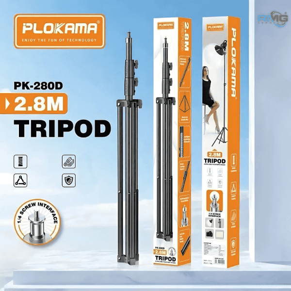 Grand trépied professionnel rugide Plokama PK-280D