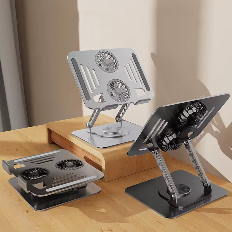 Support Ventilé Ajustable à 360° pour Ordinateur Portable