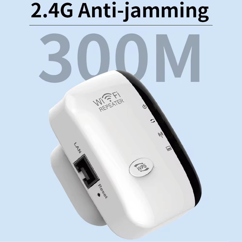 Répéteur WiFi Universel 300 Mbps – Amplificateur de Signal et Extension Réseau
