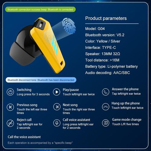 Écouteurs sans fil YX07