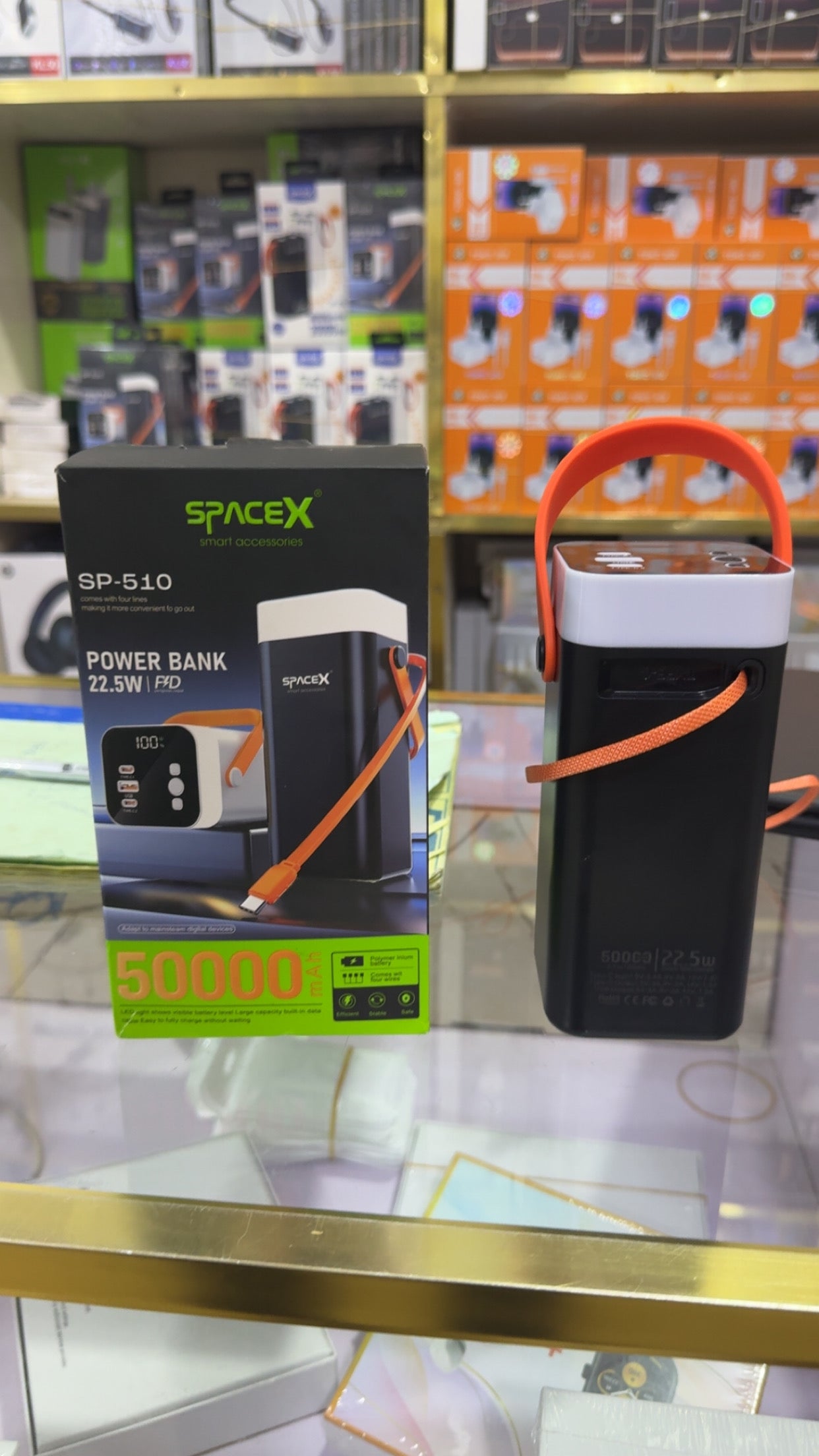 Batterie Externe Haute Capacité SPACEX SP-510 | 50 000 mAh & Charge Super Rapide 22.5W