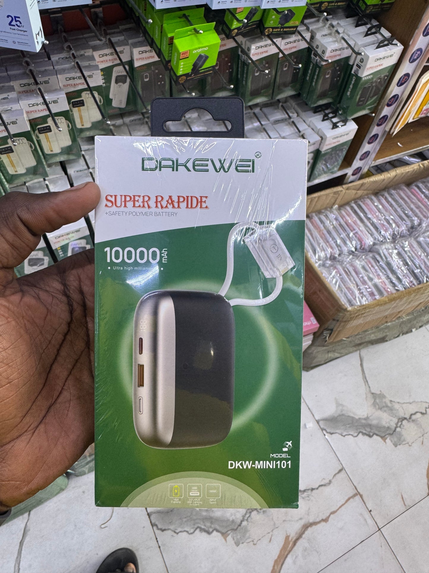 PowerBank poche 10.000mAh Dakewei Ultra rapide