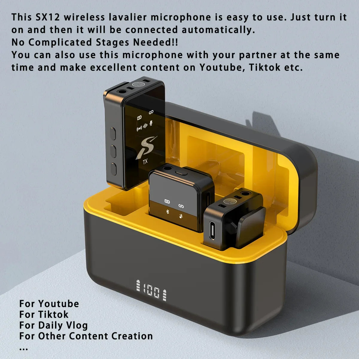Kit Double Microphone cravate sans fil K50