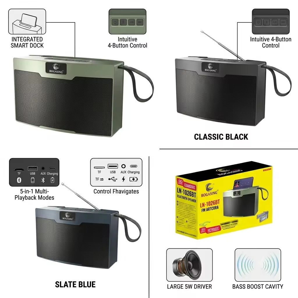 Enceinte Sans Fil Solaire BoomBest LN-1026SUN