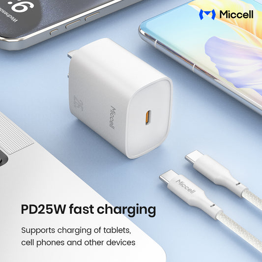 Chargeur rapide Miccell 25W Power Delivery PD