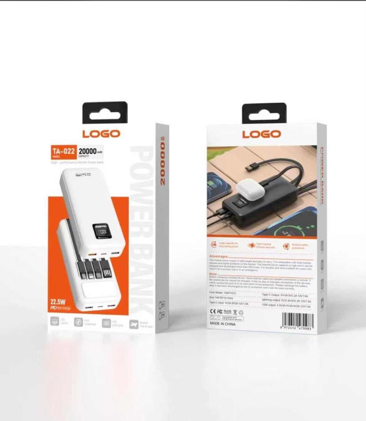 PowerBank 20.000mAh Modèle TA-022 Promo magal
