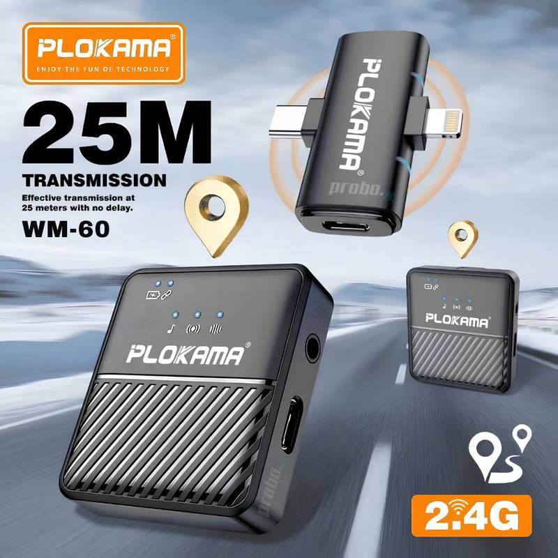 Kit double microphone PLOKAMA WM-60