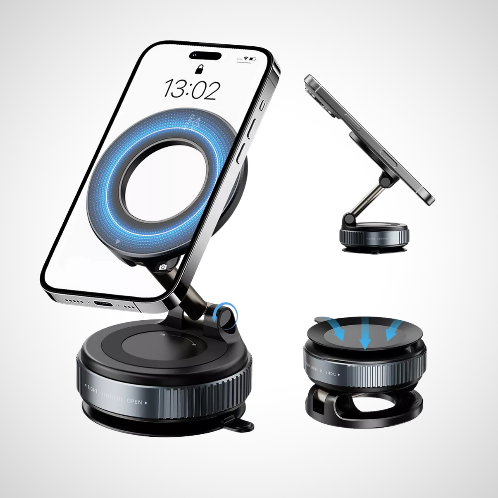 Support Magnétique à Aspiration Puissante – 360° Réglable