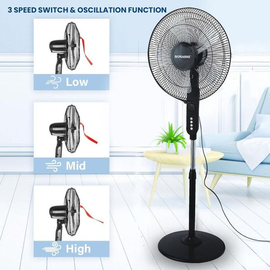 Ventilateur sur Pied SONASHI SF-8027SR
