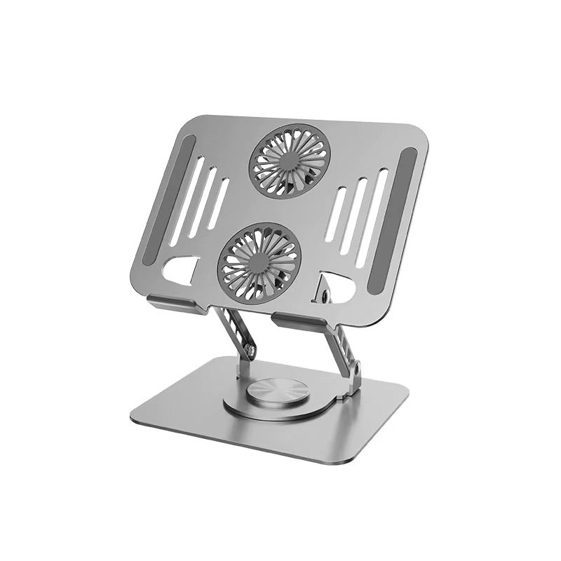 Support Ventilé Ajustable à 360° pour Ordinateur Portable