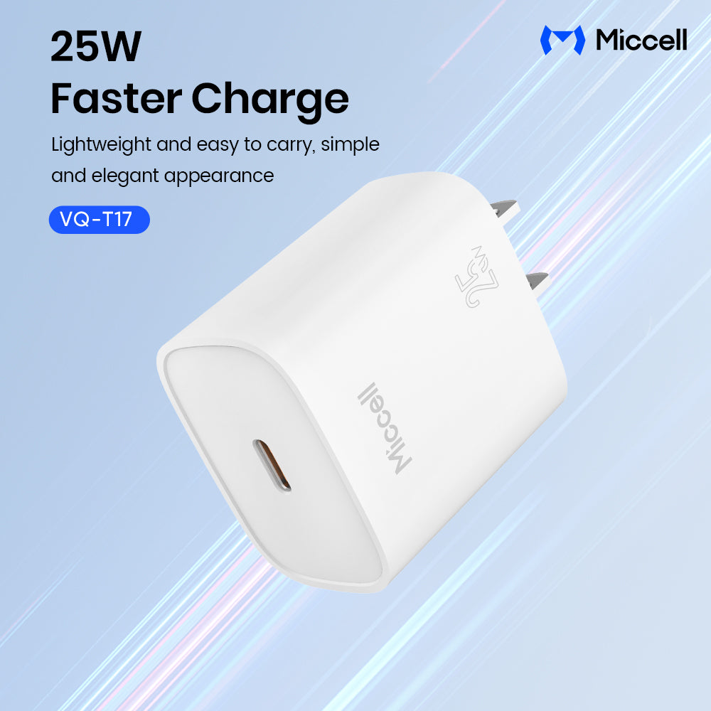 Chargeur rapide Miccell 25W Power Delivery PD