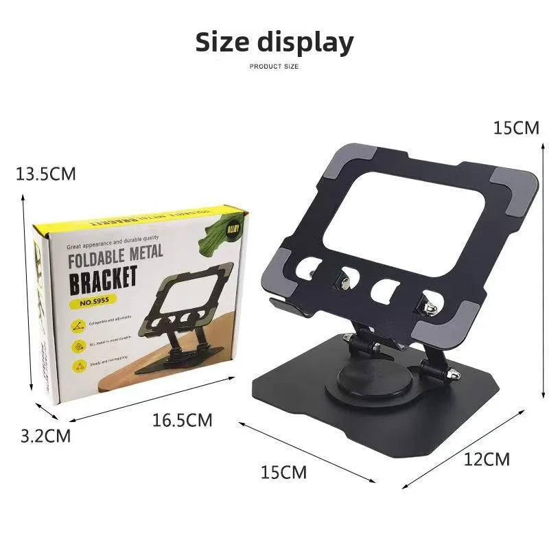 Support ordinateur métallique pliable rotatif à 360°