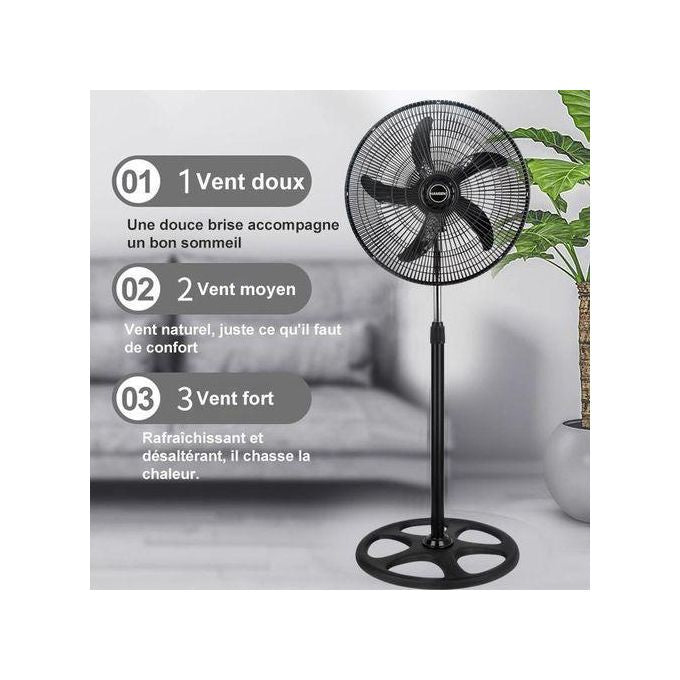 Ventilateur sur pied Global 18 pouces