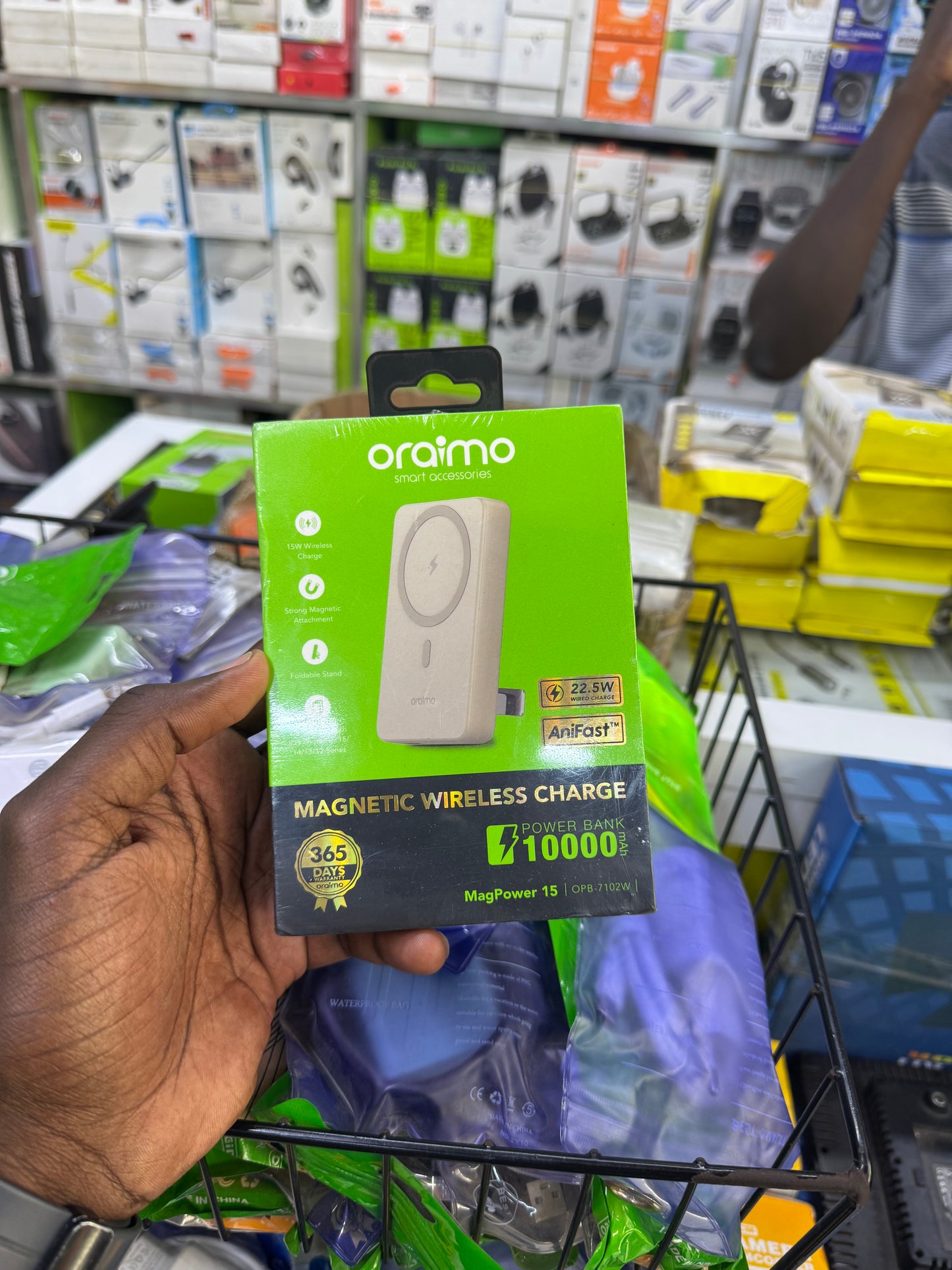 Batterie Externe Magnétique Oraimo MagPower 15 (10000mAh)