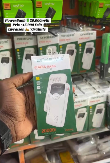 PowerBank DAKEWEI 20 000 mAh