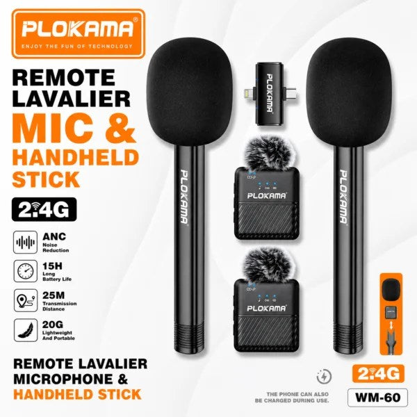 Kit double microphone PLOKAMA WM-60