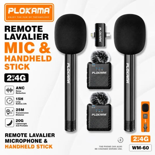 Kit double microphone PLOKAMA WM-60