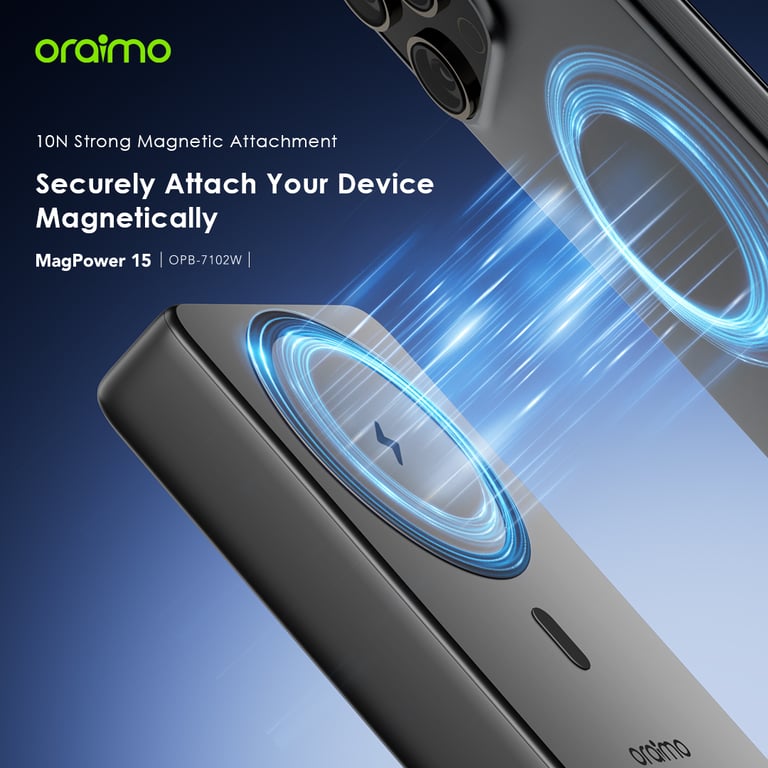 Batterie Externe Magnétique Oraimo MagPower 15 (10000mAh)