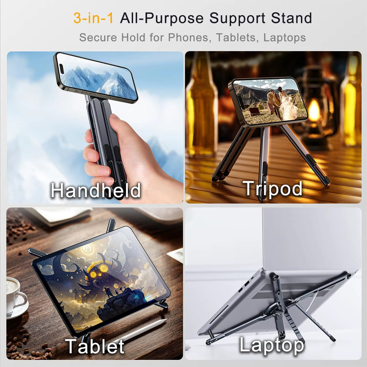 Support Magnétique Multi-Fonctions 3-en-1