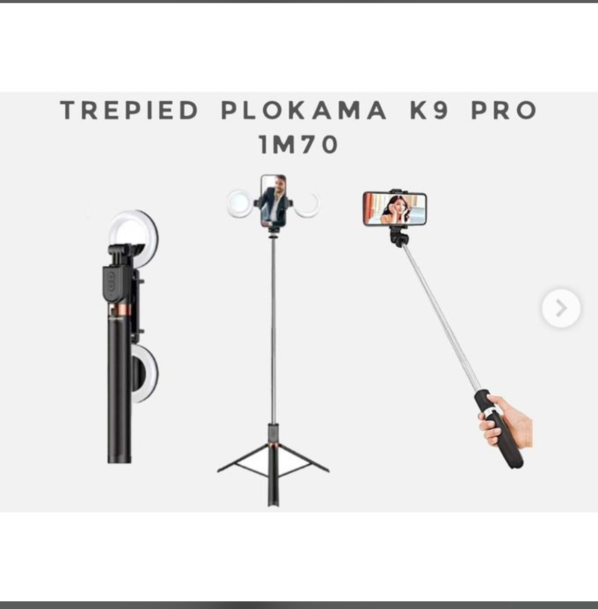 Trepied K9 Pro 1m70