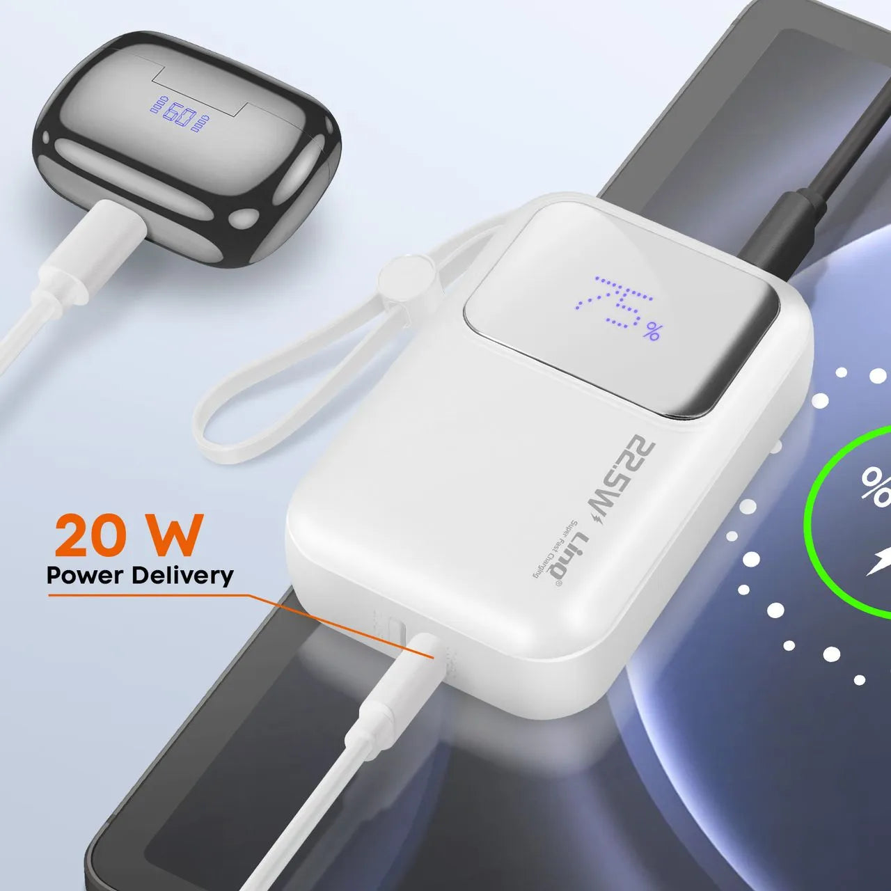 Mini PowerBank DakeWEI 10.000mAh