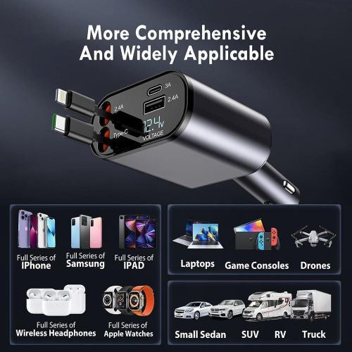 Chargeur pour voiture Multi-Charge Pro 4 en 1