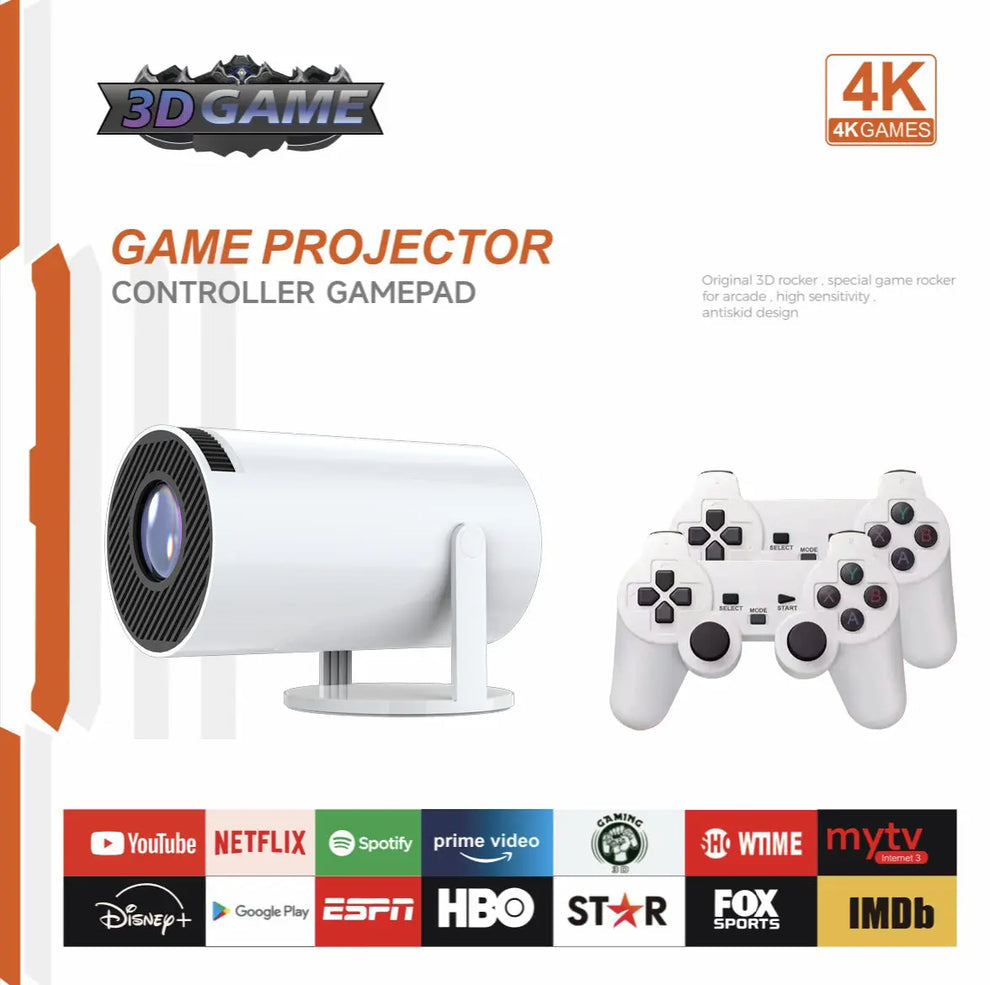 Projecteur Multimédia 4K TV avec console