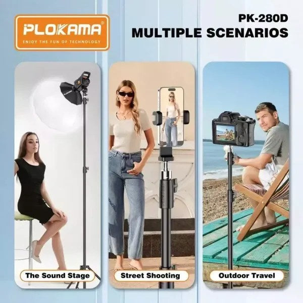 Grand trépied professionnel rugide Plokama PK-280D