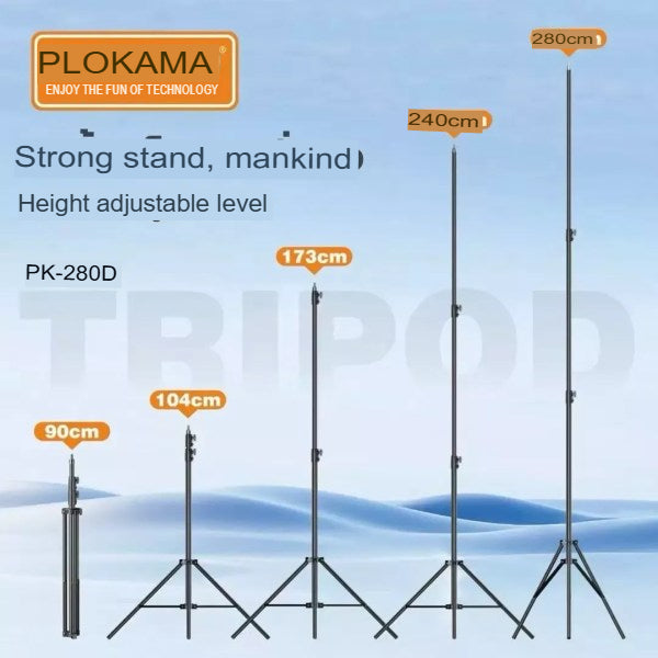 Grand trépied professionnel rugide Plokama PK-280D