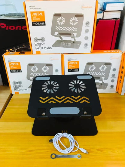 Support PC portable en métal rotatif 360° – modèle L-018 !