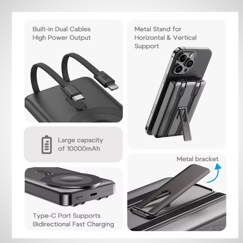 PowerBank Magnétique Rock P50 (10 000 mAh)