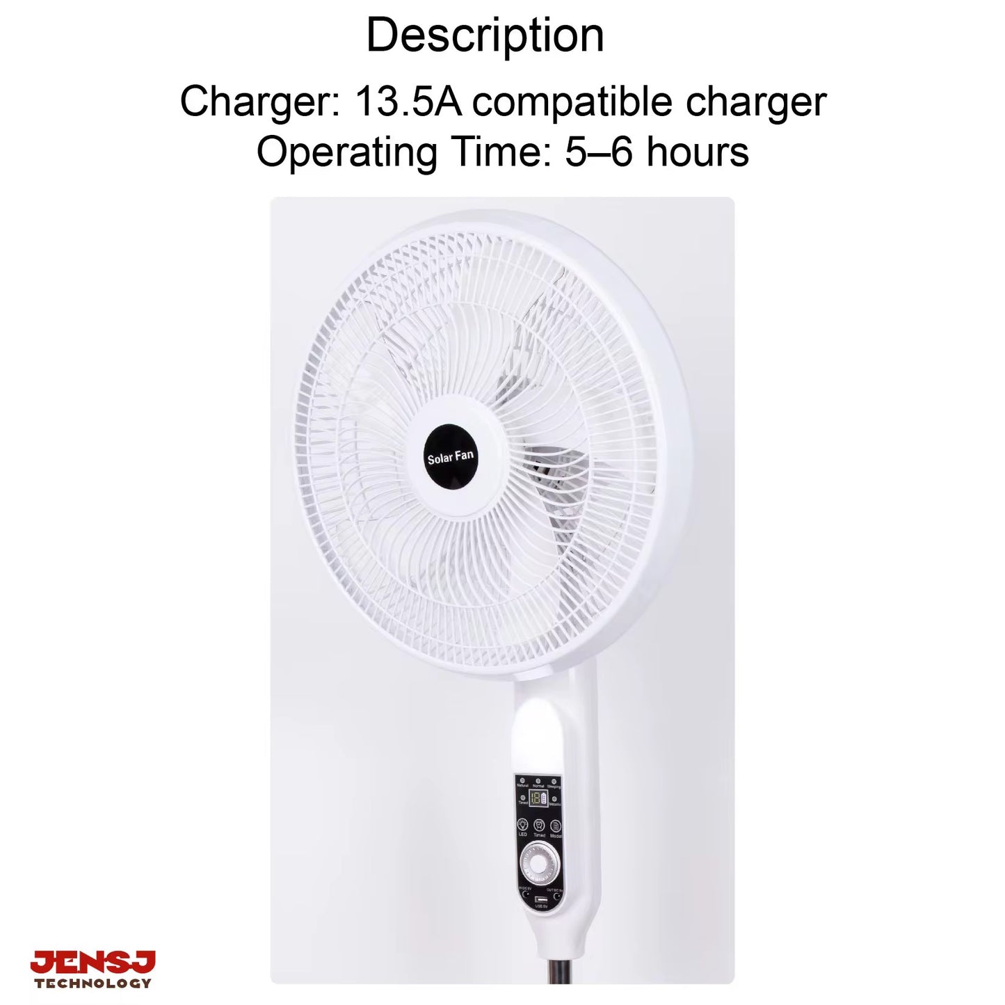 Ventilateur solaire rechargeable