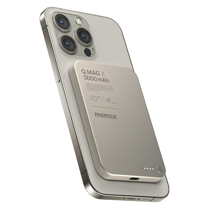 PowerBank QMAG Magnétique en titane 10.000mAh
