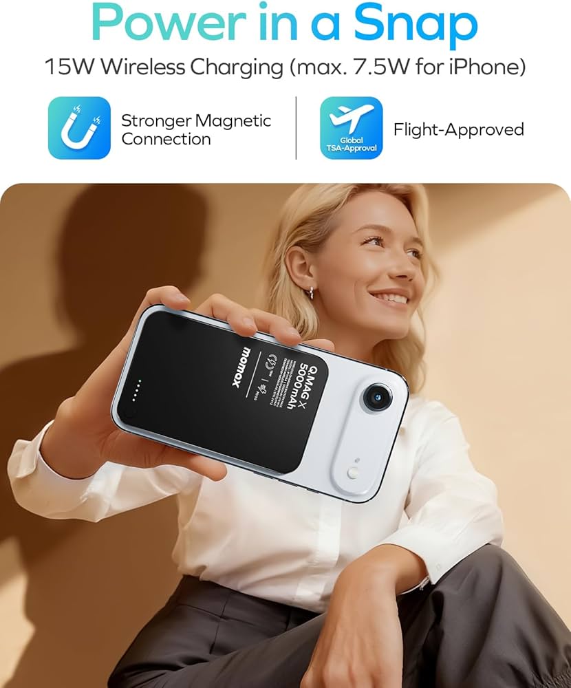 PowerBank QMAG Magnétique en titane 10.000mAh