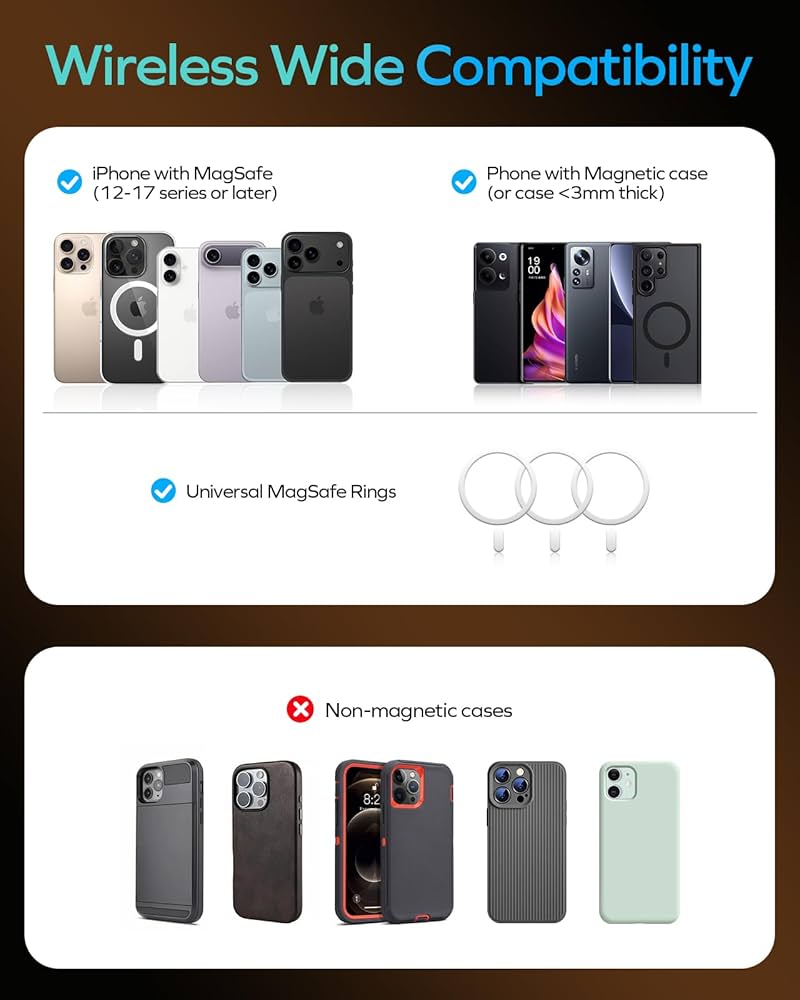 PowerBank QMAG Magnétique en titane 10.000mAh